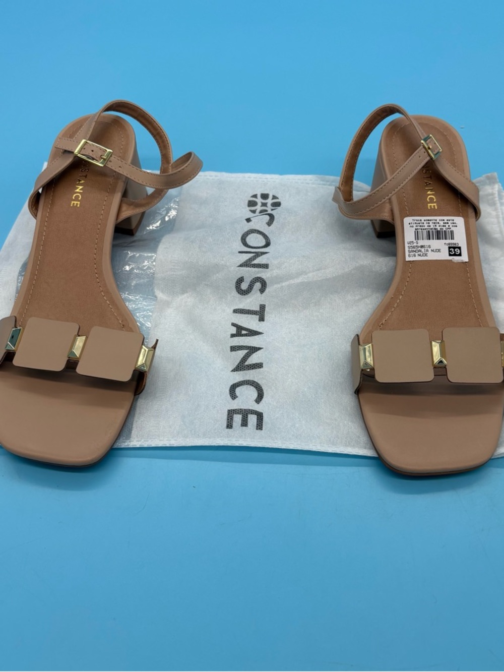 Constance Sandals Nude Women’s Size 10 - Picture 9 of 9